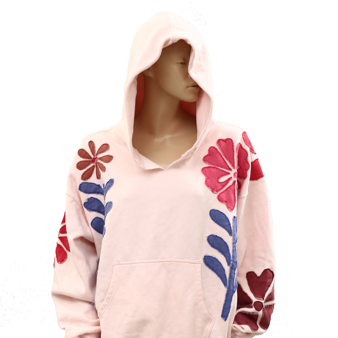 Free People We The Free it's a Vibe Flowers Hoodie Sweatshirt Tunic Top