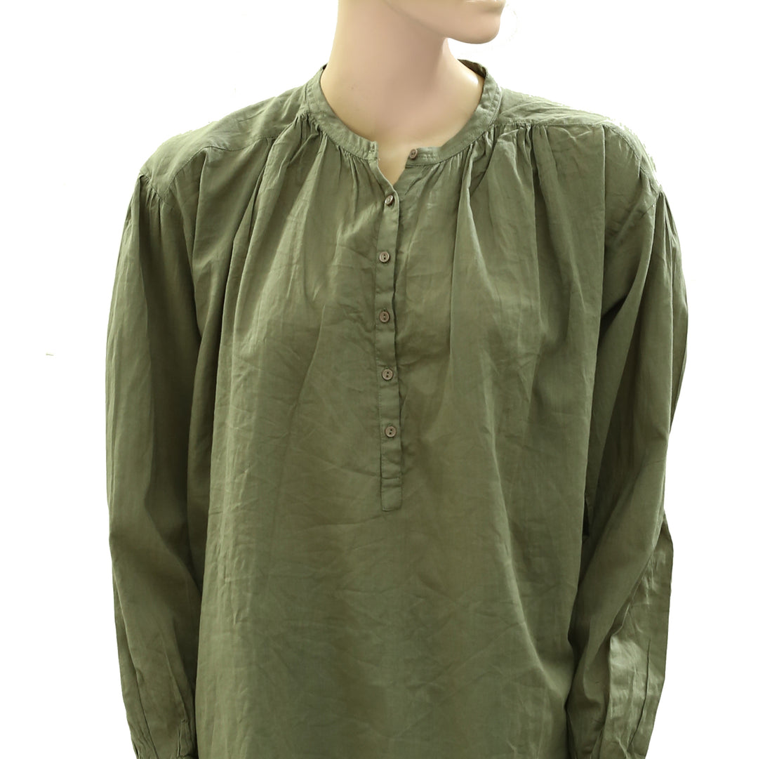Nili Lotan Solid Tunic Shirt Top