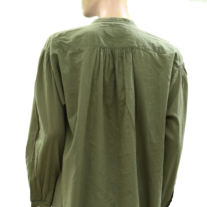 Nili Lotan Solid Tunic Shirt Top