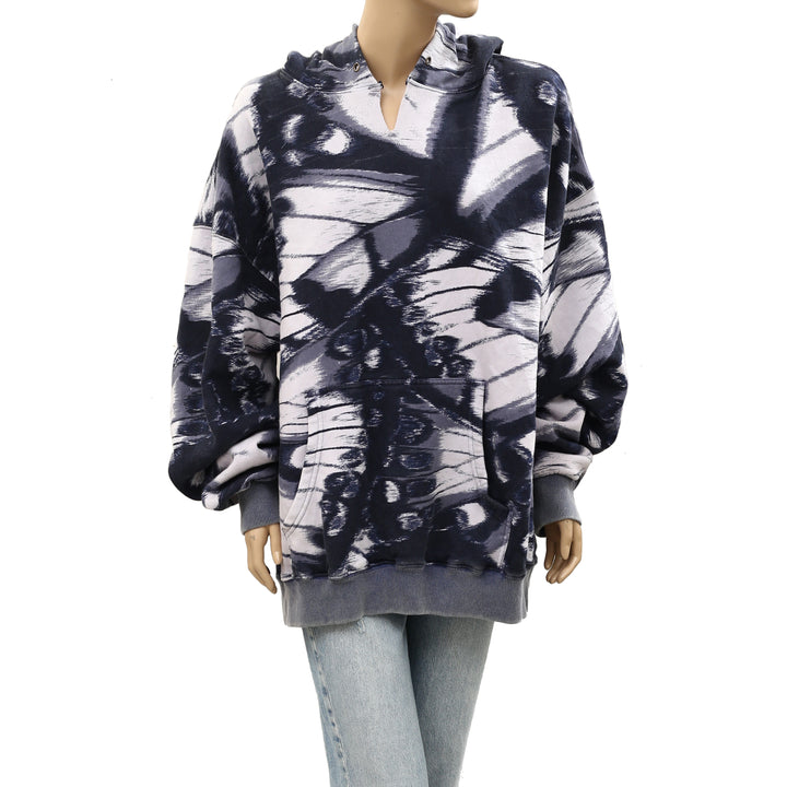 Free People We The Free It's A Vibe Print Hoodie Top