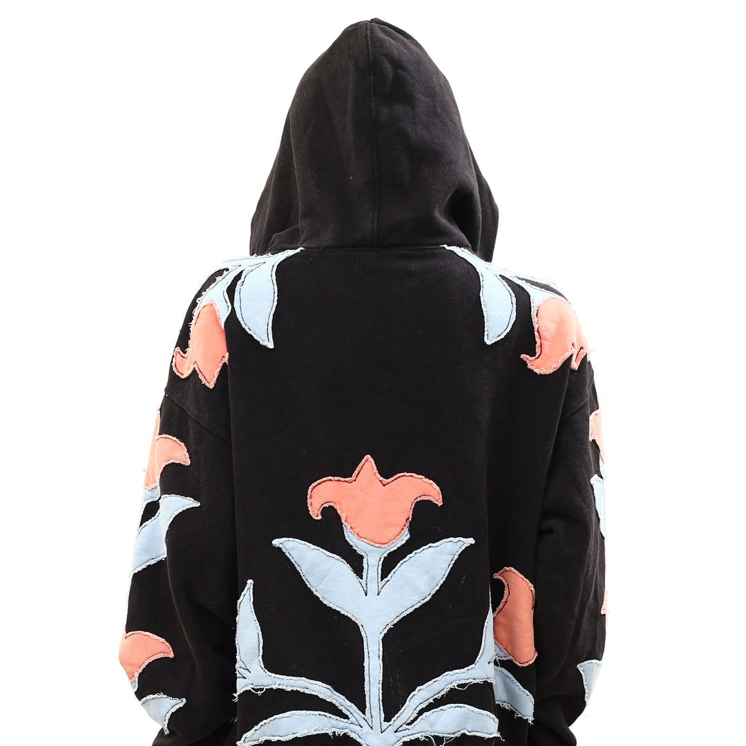 Free People We The Free it's a Vibe Flowers Hoodie Sweatshirt Tunic Top