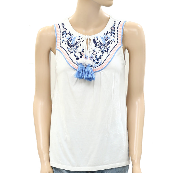 Lilly Pulitzer Jordy Embroidered Tank Blouse Top