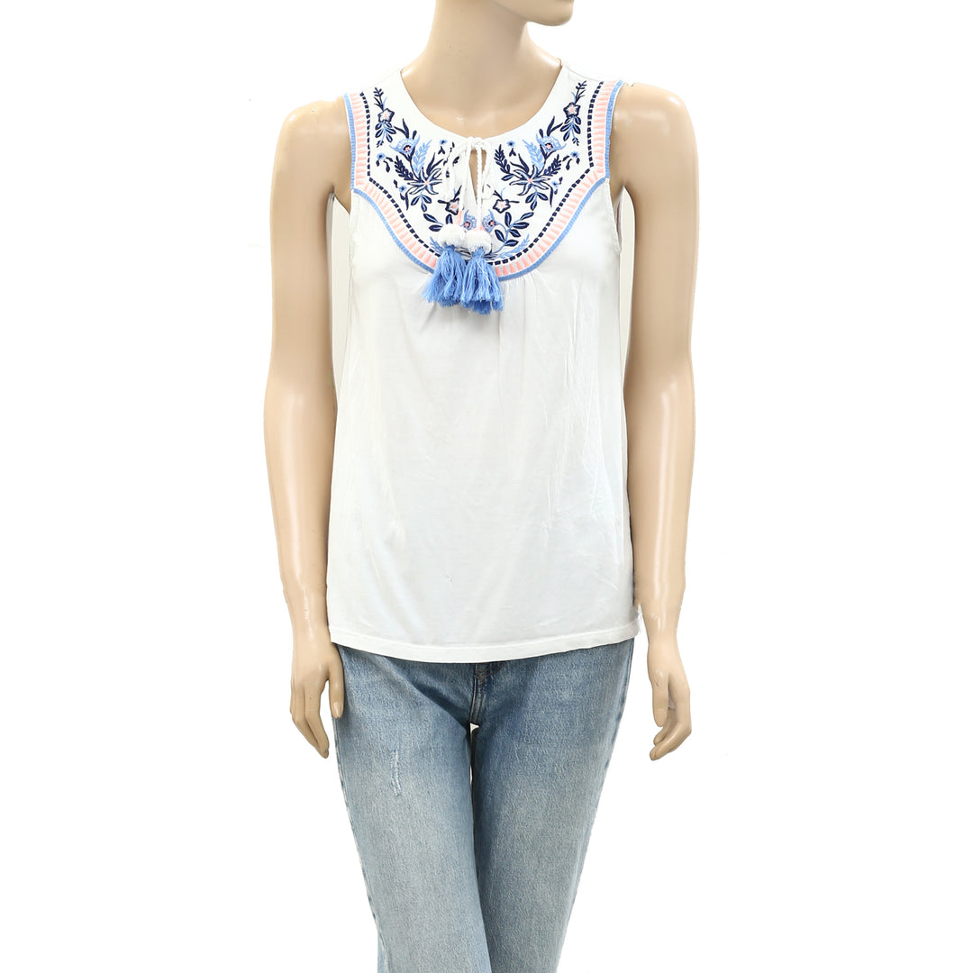 Lilly Pulitzer Jordy Embroidered Tank Blouse Top