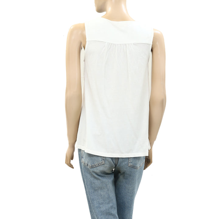 Lilly Pulitzer Jordy Embroidered Tank Blouse Top