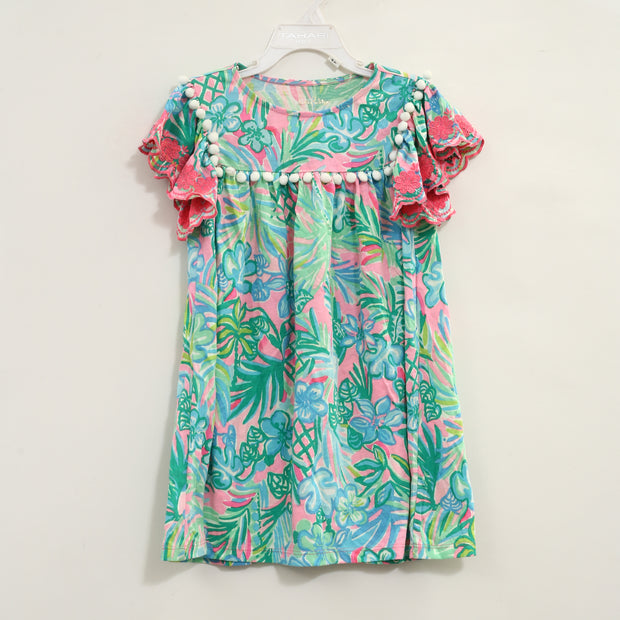 Lilly Pulitzer Embroidered Kids Girl Mini Dress