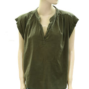 Hush Viola Sleeveless Cotton Shirt Top