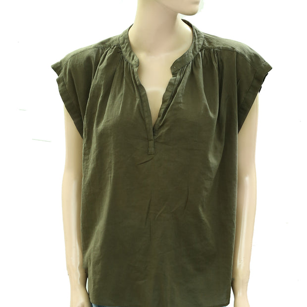 Hush Viola Sleeveless Cotton Shirt Top