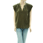 Hush Viola Sleeveless Cotton Shirt Top