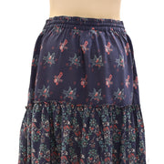 Odd Molly Anthropologie Paisley Floral Printed Midi Skirt