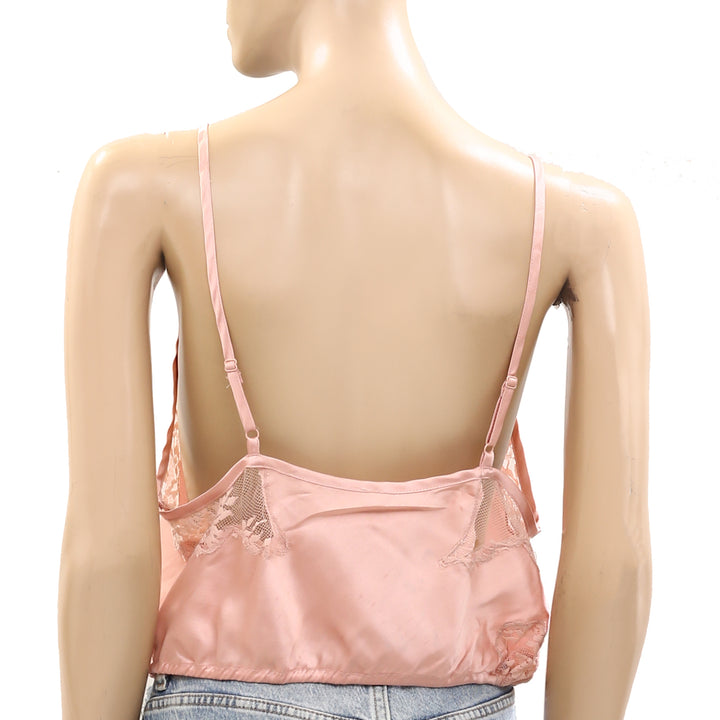 Intimately Free People Night Out Blouson Brami Slip Cami Cropped Top