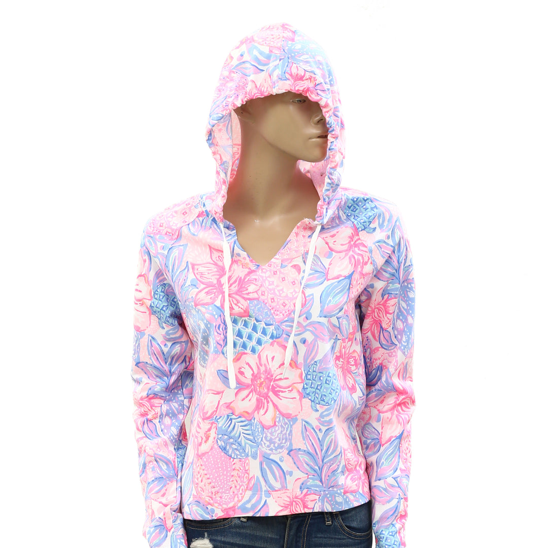 Lilly Pulitzer Kiawah Cropped Hoodie Top
