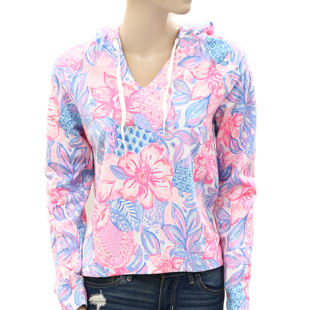 Lilly Pulitzer Kiawah Cropped Hoodie Top