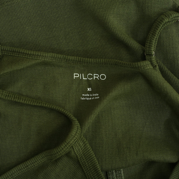 Pilcro Anthropologie Button-Front Cami Tank Top