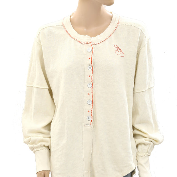 Free People We The Free Fruit Of My Heart Henley Tunic Top