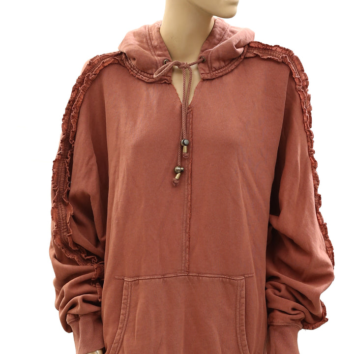 Free People XOXO Hoodie Sweatshirt Top
