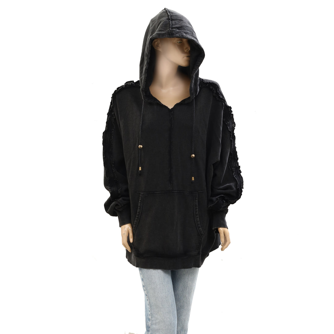 Free People XOXO Hoodie Sweatshirt Top