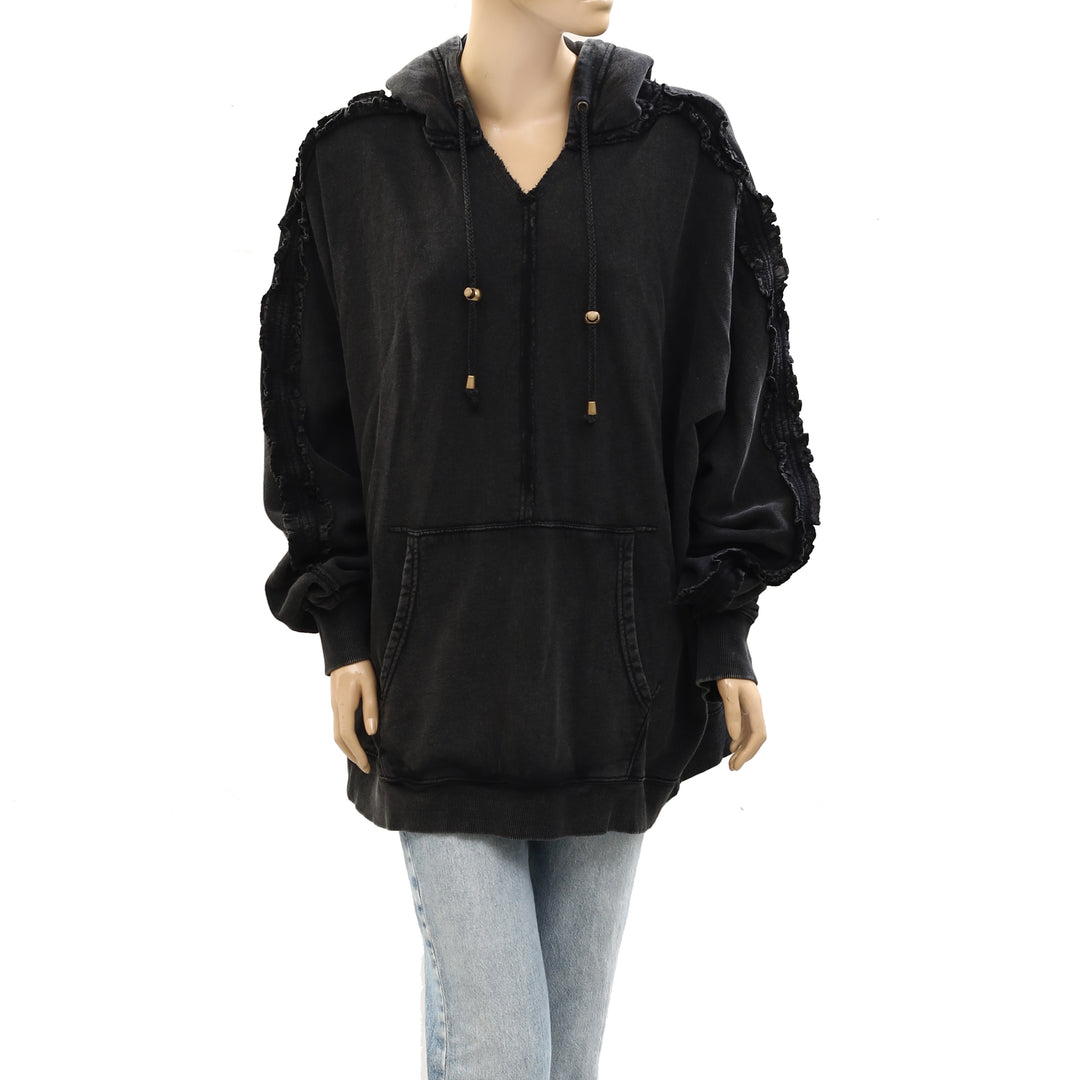 Free People XOXO Hoodie Sweatshirt Top