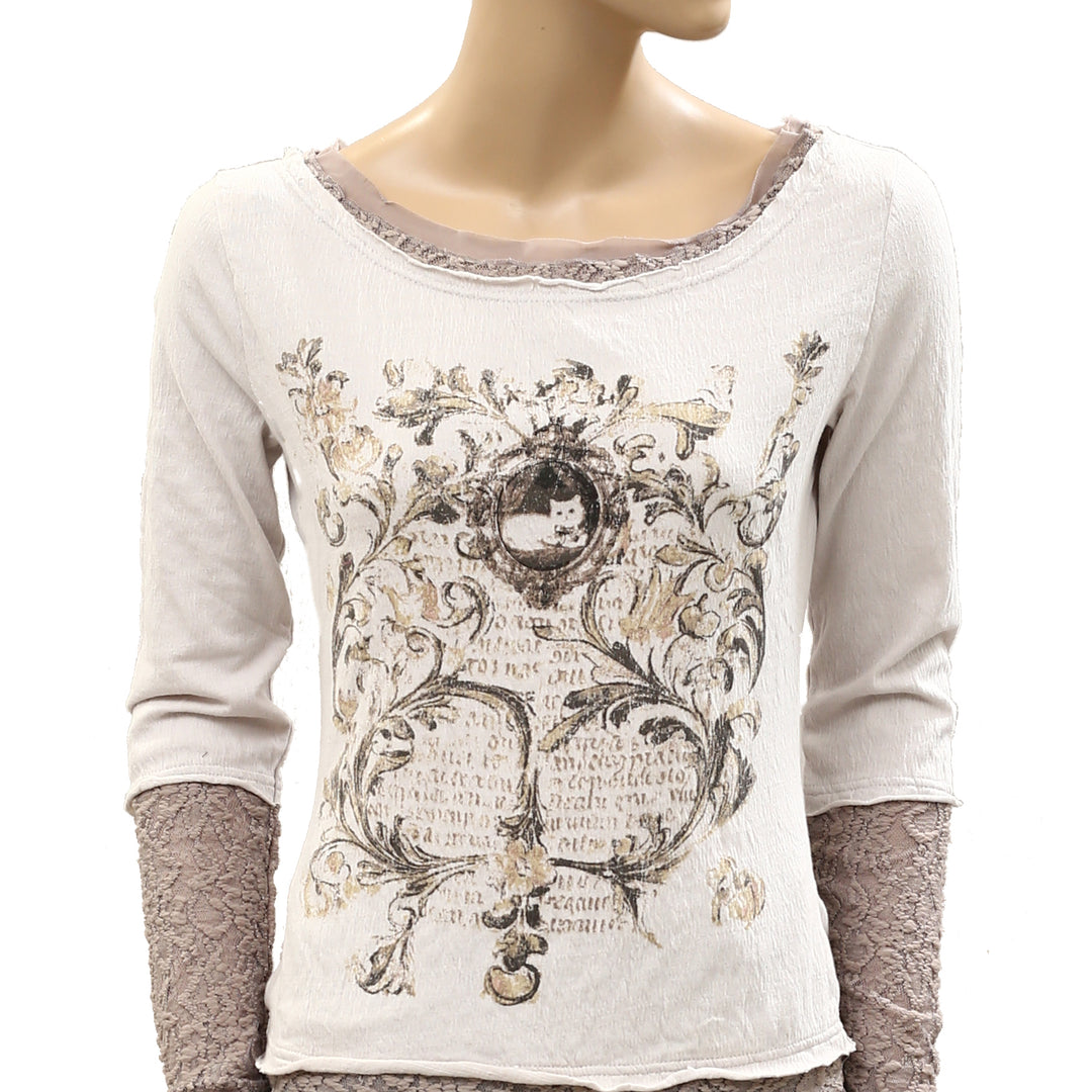 Urban Outfitters Kimchi Blue Double Trouble Twoffer T-Shirt Top