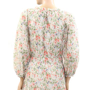THE GREAT The Moonstone Floral Midi Dress