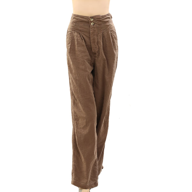 Free People Thin Line Straight Chino Pants