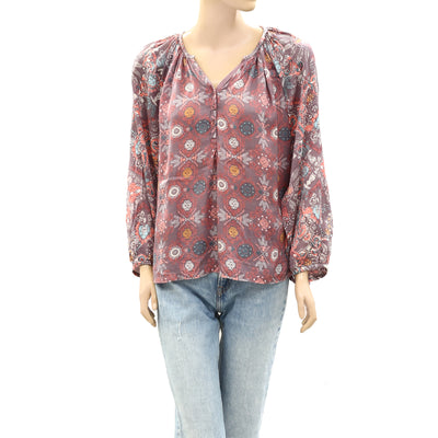 Odd Molly Anthropologie Printed Blouse Top