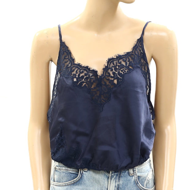 Intimately Free People Night Out Blouson Brami Slip Cami Cropped Top