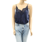 Intimately Free People Night Out Blouson Brami Slip Cami Cropped Top