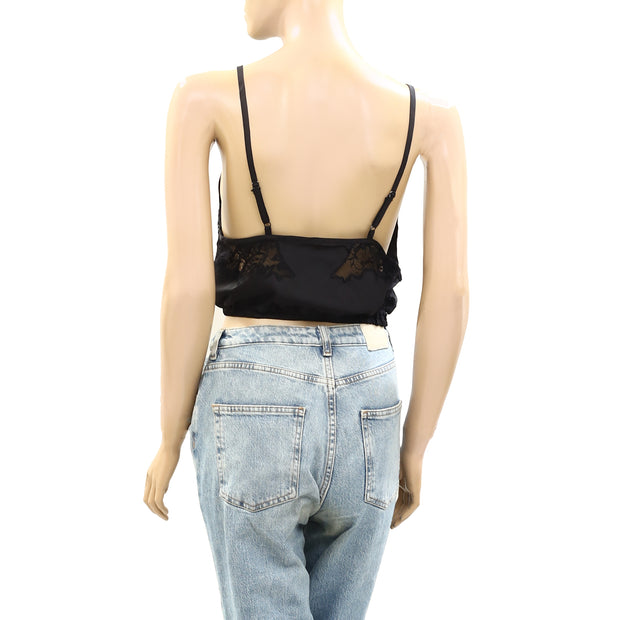 Intimately Free People Night Out Blouson Brami Slip Cami Cropped Top