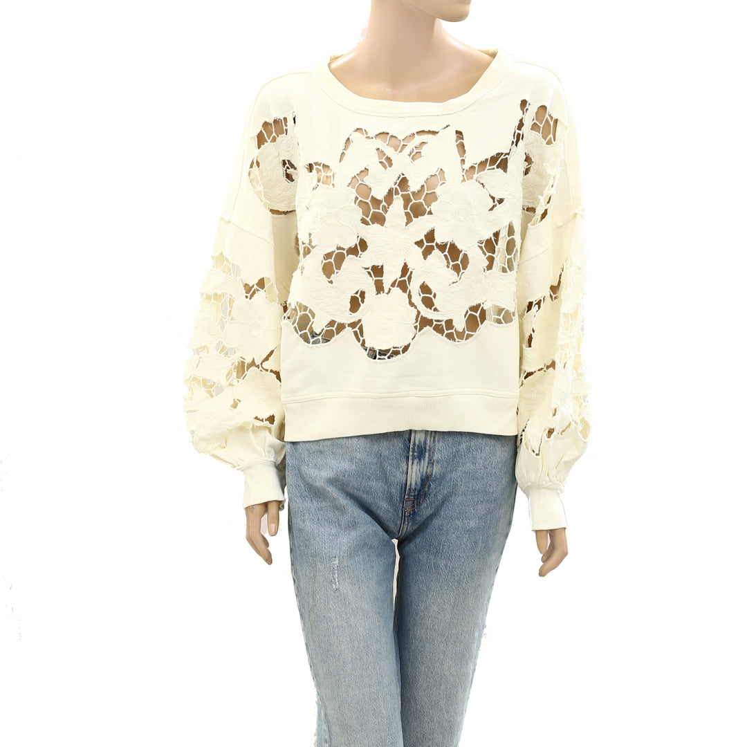 Free People Breezy Sweatshirt Pullover Top