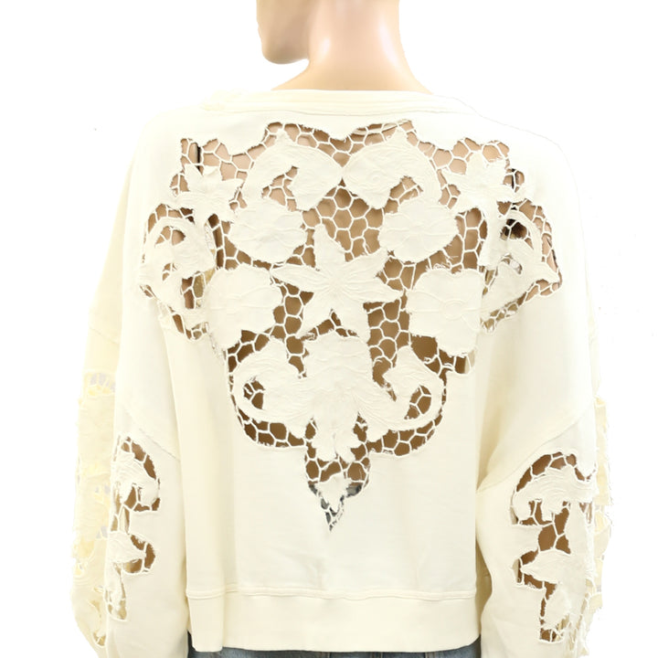 Free People Breezy Sweatshirt Pullover Top