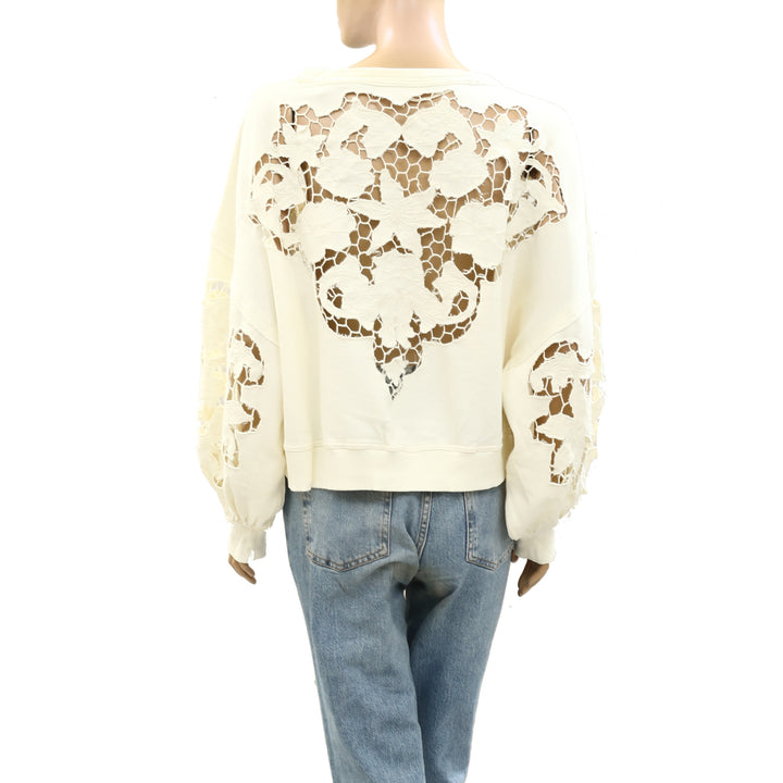 Free People Breezy Sweatshirt Pullover Top