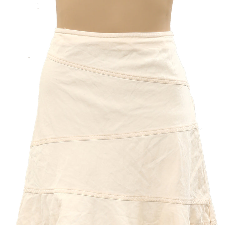 Urban Outfitters Millie Fluted Denim Mini Skirt