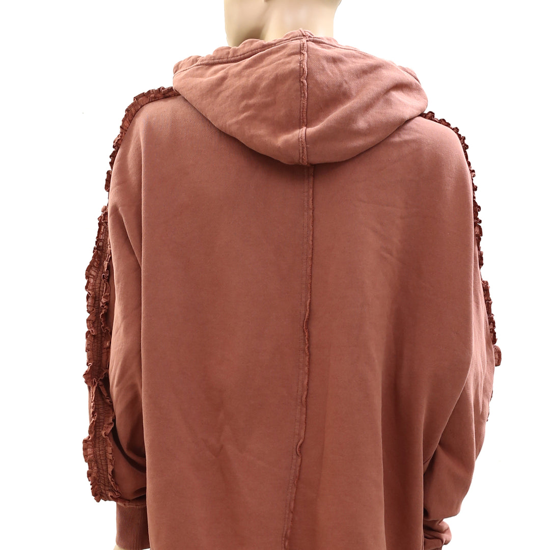 Free people ombre distressed online hoodie