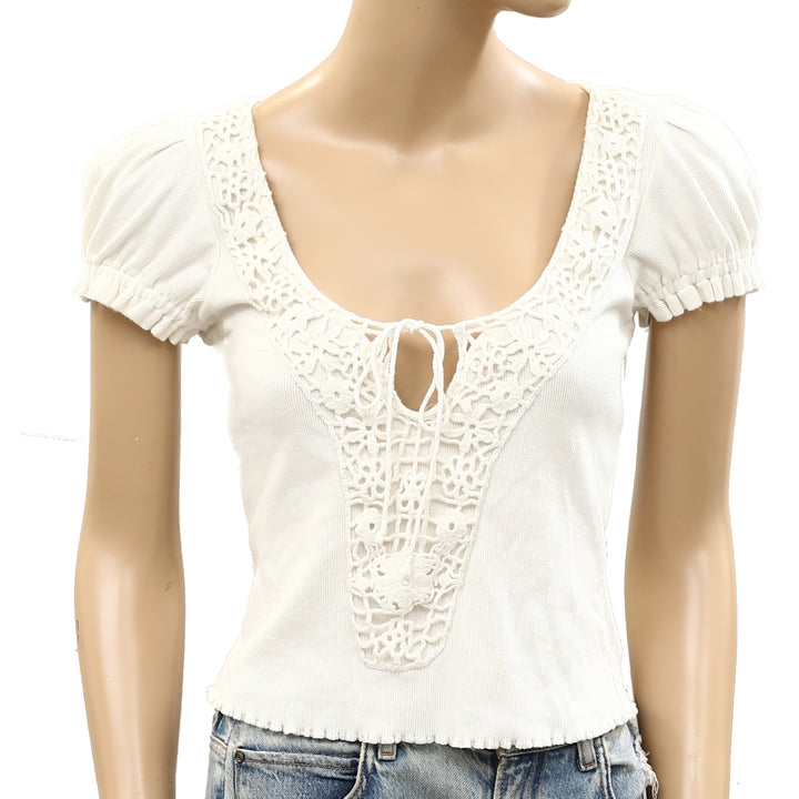 Urban Outfitters Embroidery Lace Blouse Top