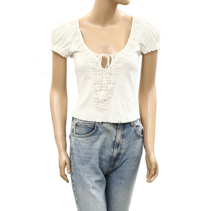 Urban Outfitters Embroidery Lace Blouse Top