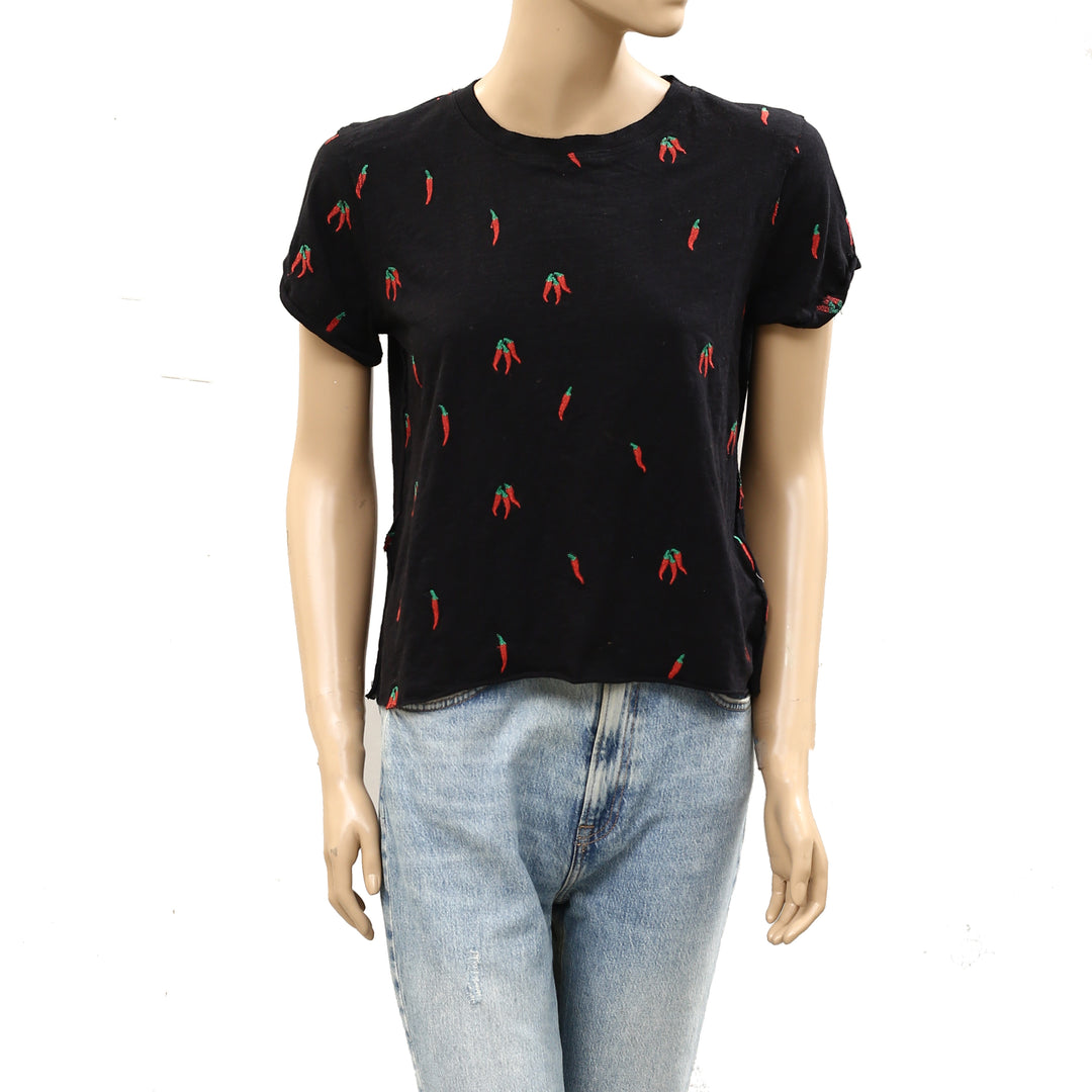 By Anthropologie Maeve The Caitlin Boxy T-Shirt Blouse Top