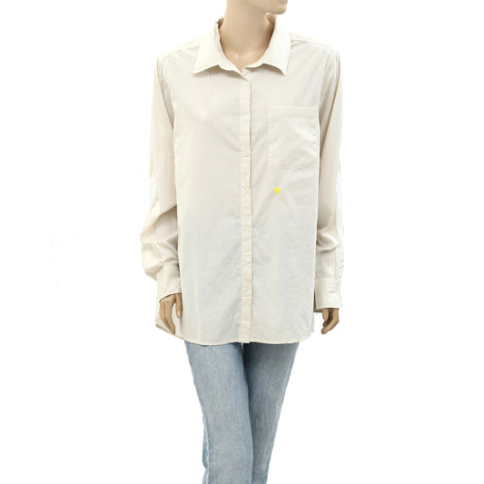 Kerri Rosenthal Mia Shirt Quilted Patch Top