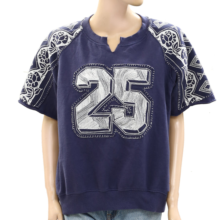 Free People Rose Sweatshirt Top