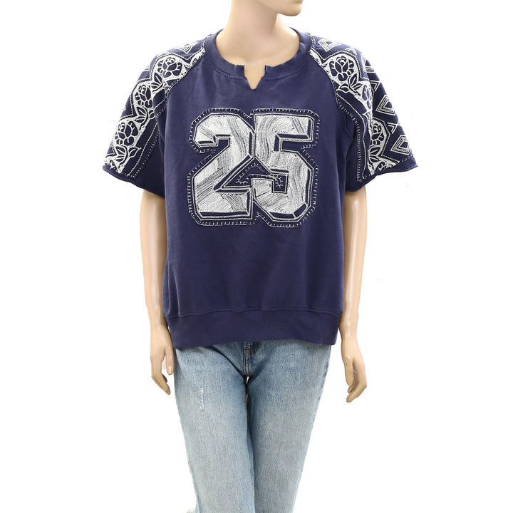 Free People Rose Sweatshirt Top