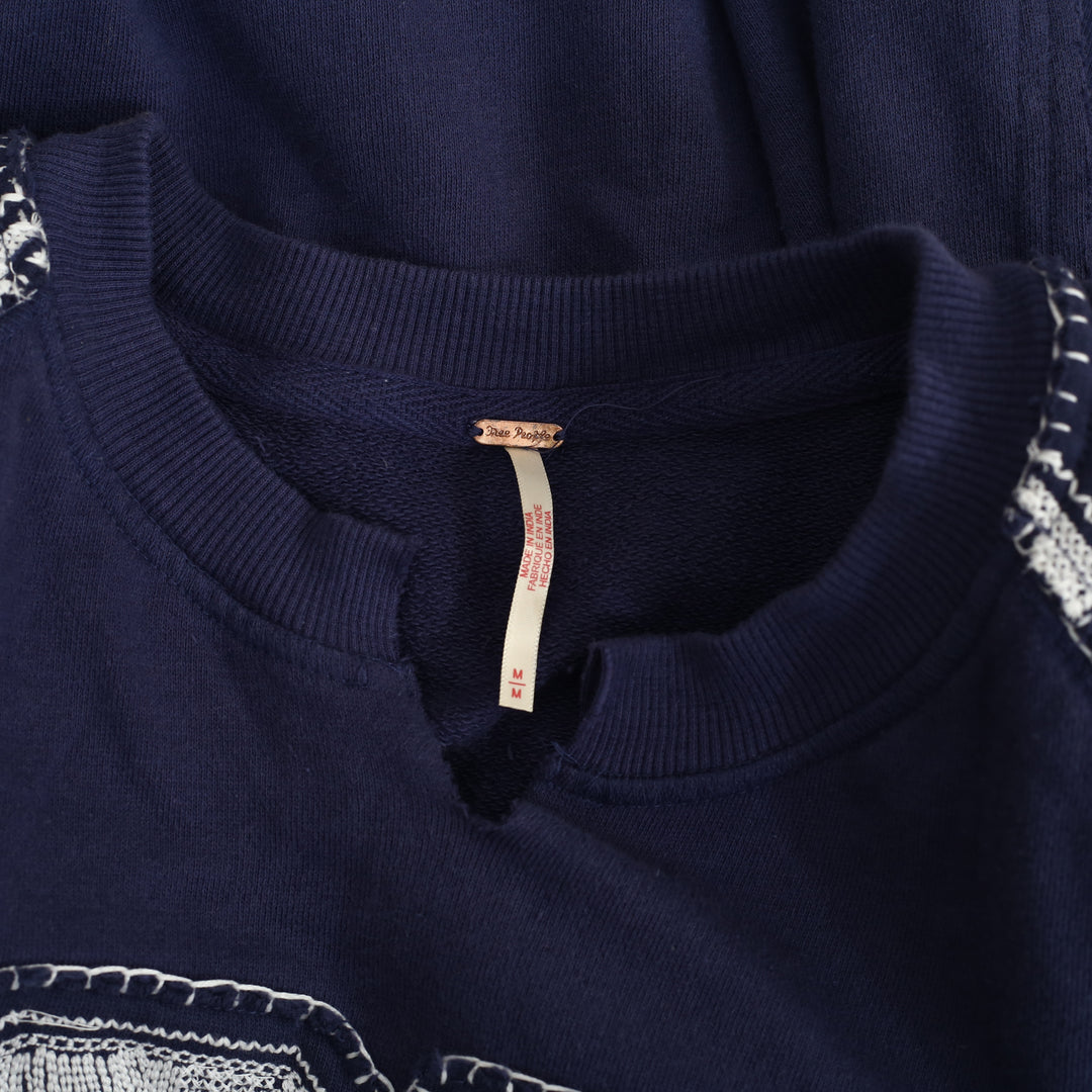 Free People Rose Sweatshirt Top