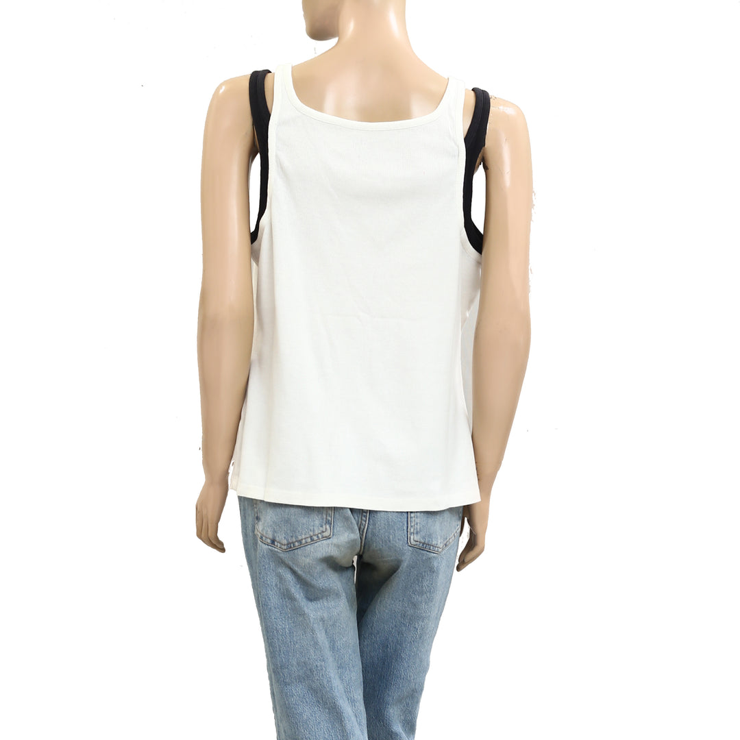 Anthropologie Pilcro Double Trouble Layered Tank Blouse Top