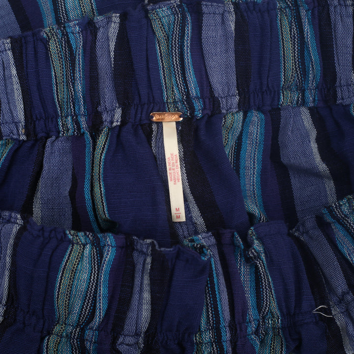 Free People Day's End Linen Striped Pull-On Pants
