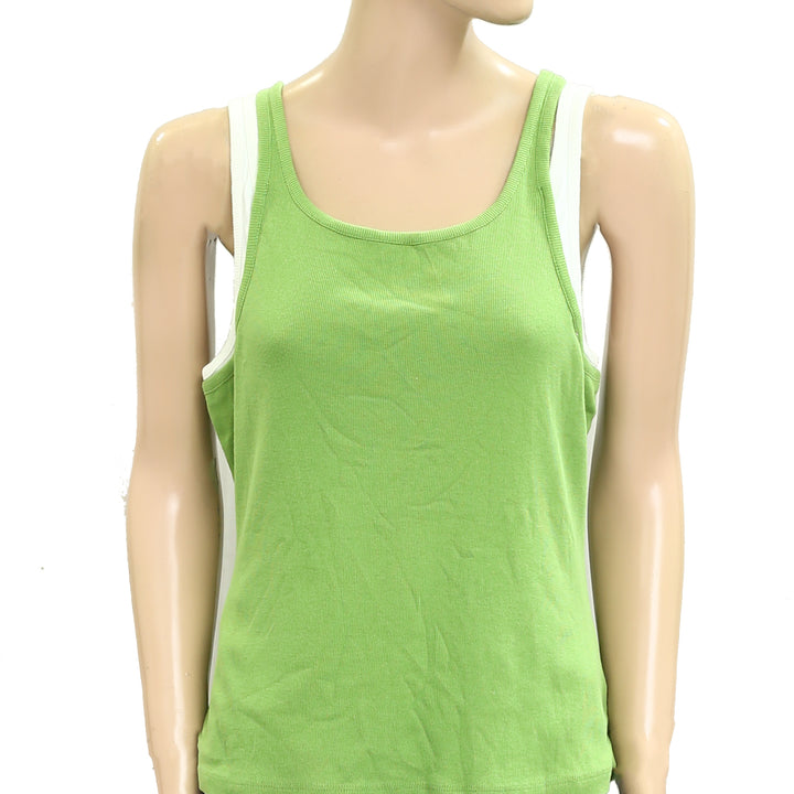 Anthropologie Pilcro Double Trouble Layered Tank Blouse Top