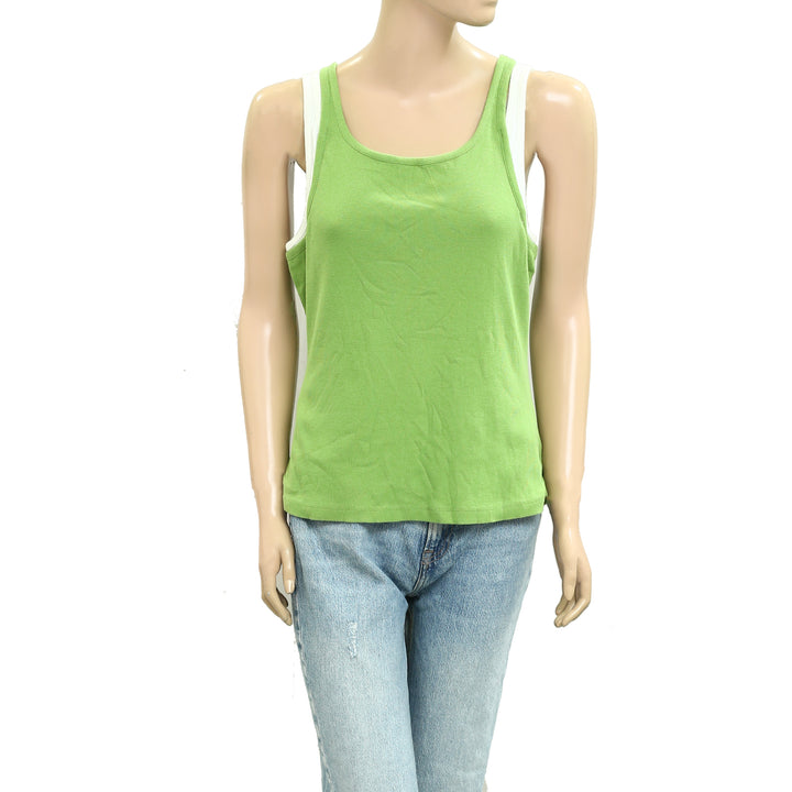 Anthropologie Pilcro Double Trouble Layered Tank Blouse Top