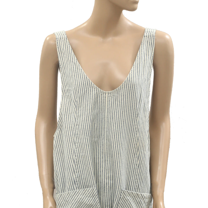 Free People We The Free High Roller Railroad Jumpsuit