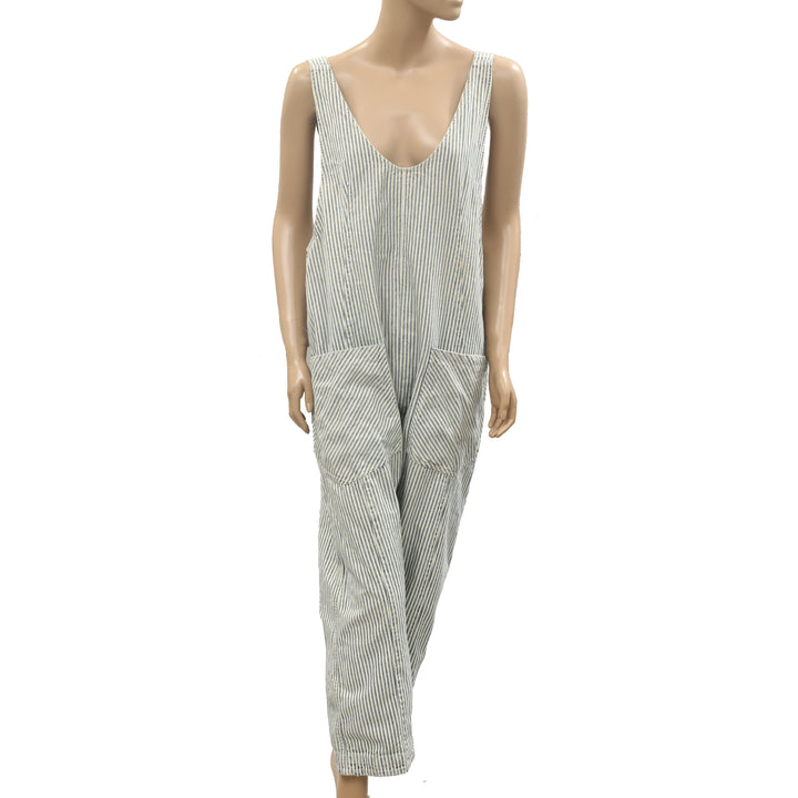 Free People We The Free High Roller Railroad Jumpsuit