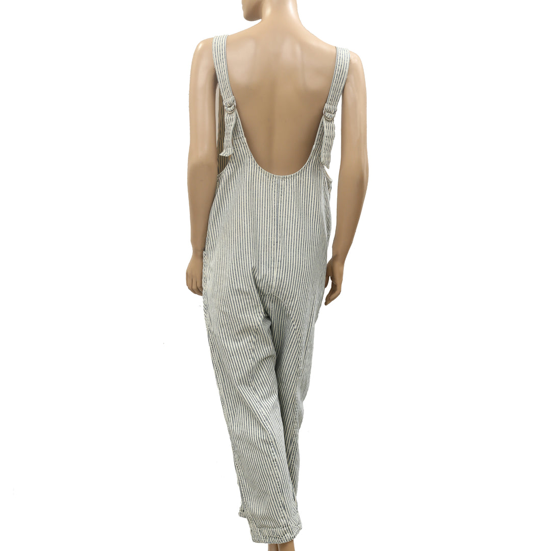 Free People We The Free High Roller Railroad Jumpsuit