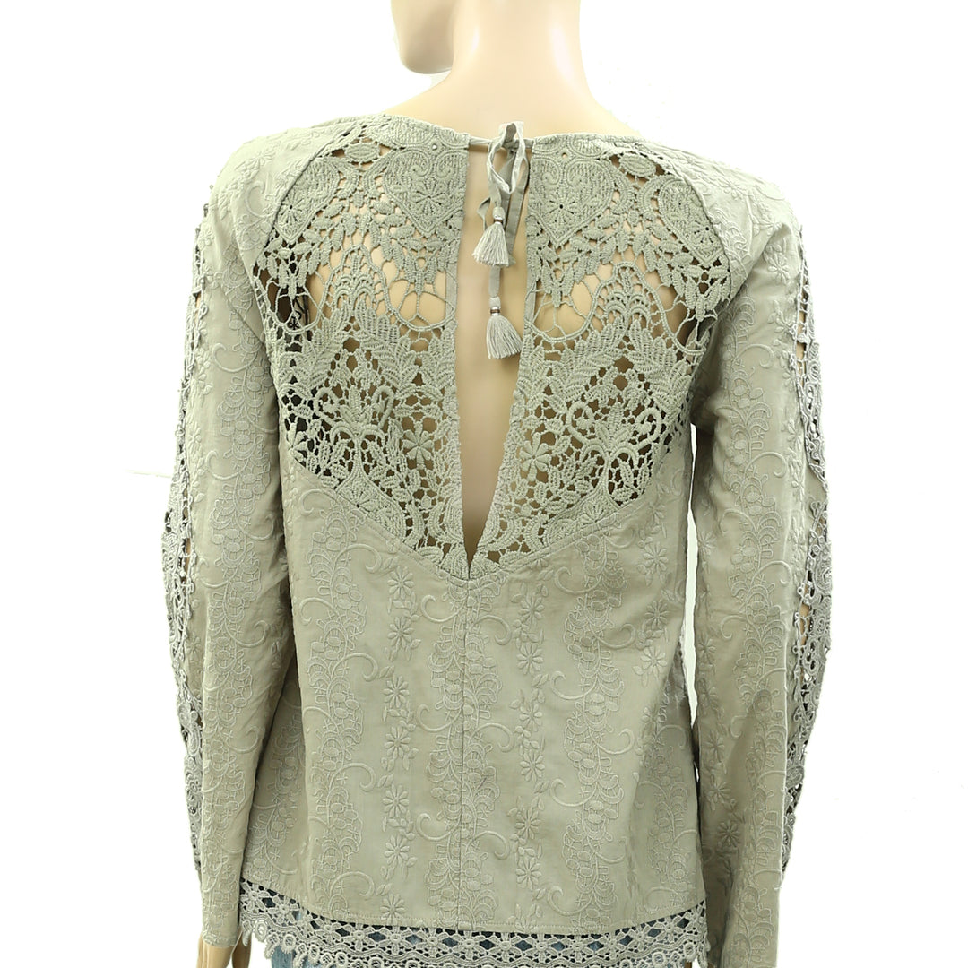 Odd Molly Anthropologie Embroidered Blouse Top