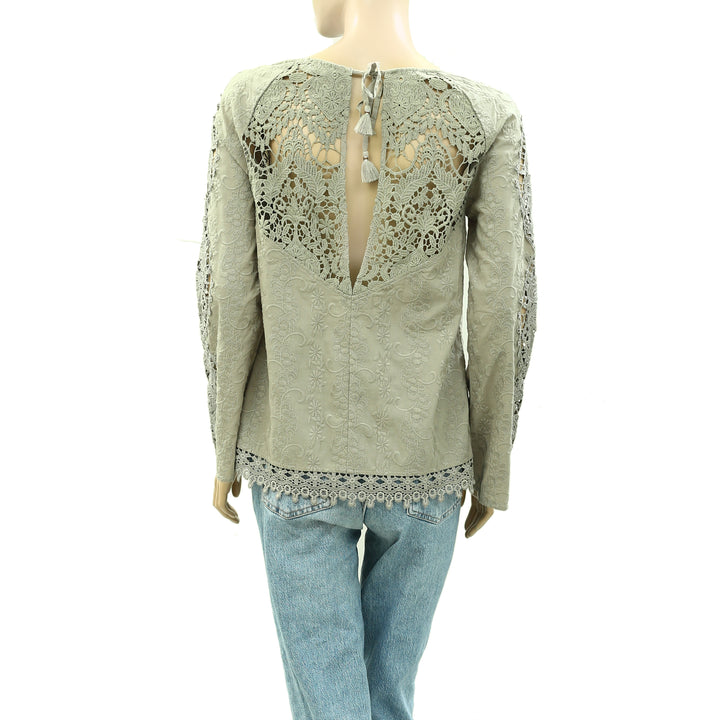 Odd Molly Anthropologie Embroidered Blouse Top