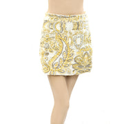 Berenice Jibia Yellow Cotton Mini Skirt